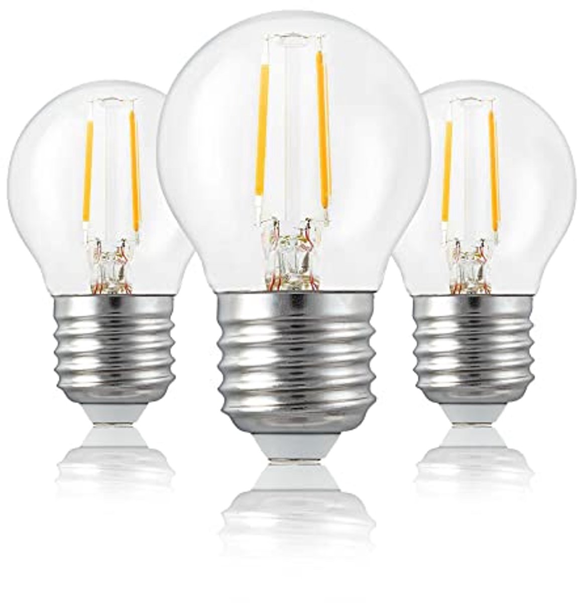 E27 Ledlamp 2,5W | Vervanging voor 25W Gloeilampen | 250 Lumen Warm Wit 2700K | Mini Globe