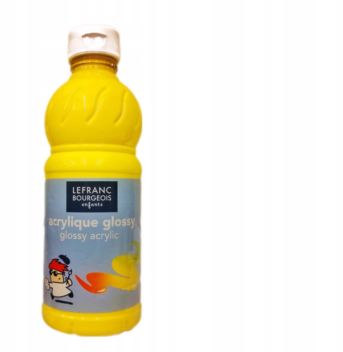 Lefranc Acrylverf Glanzend Primair Geel 500ml