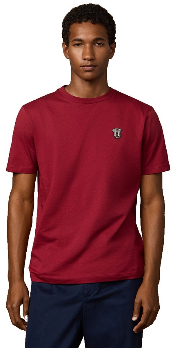 Hackett Heritage Badge T-shirt Met Korte Mouwen Rood XL Man