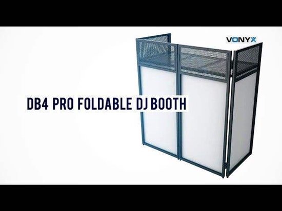 Vonyx DB4 Pro opvouwbare DJ booth.