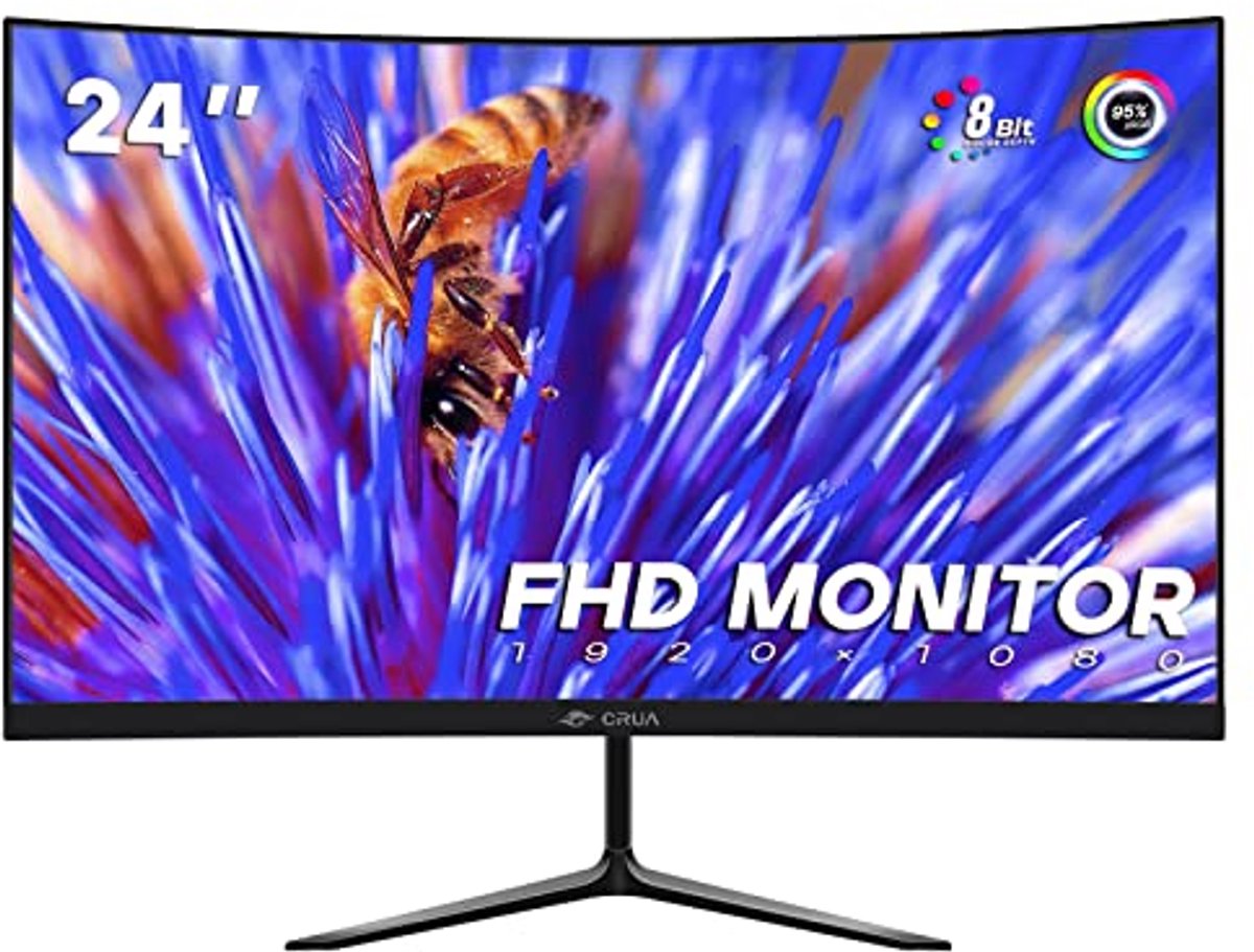 CRUA Curved Gaming Monitor (1K180HZ, 24 inch)