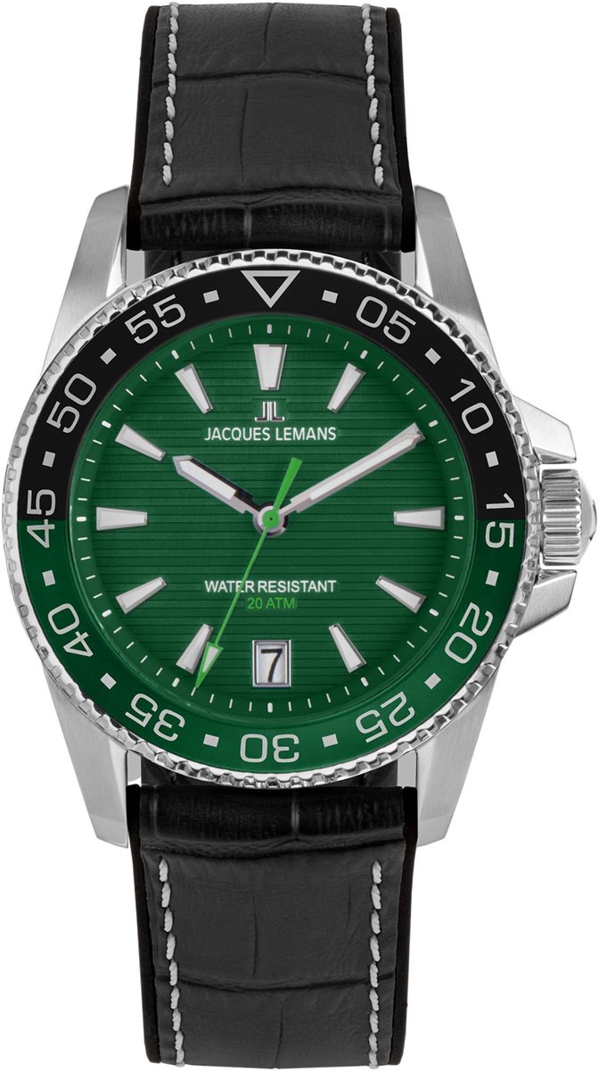 Datum horloge Liverpool Diver Green - Black