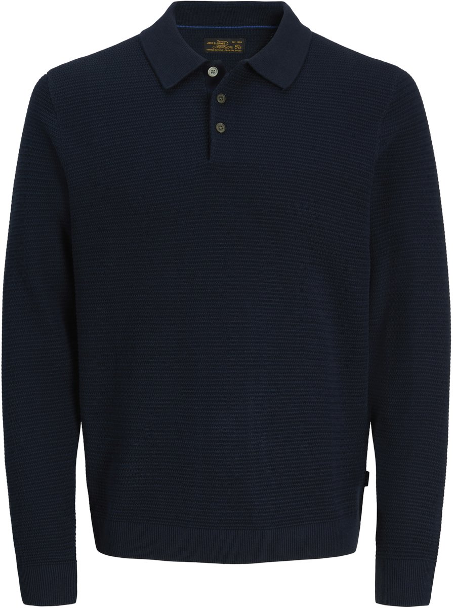 JACK&JONES - JPRBLURILEY KNIT POLO LS - Heren - Polo's