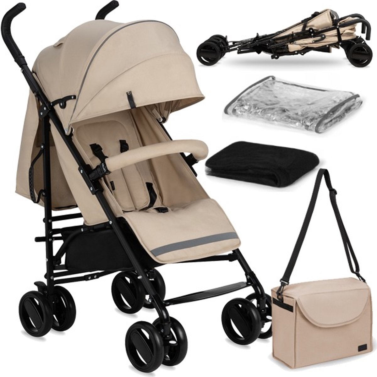 MoMi Akira - Buggy - Beige (geschikt van 6mnd thumbnail 2
