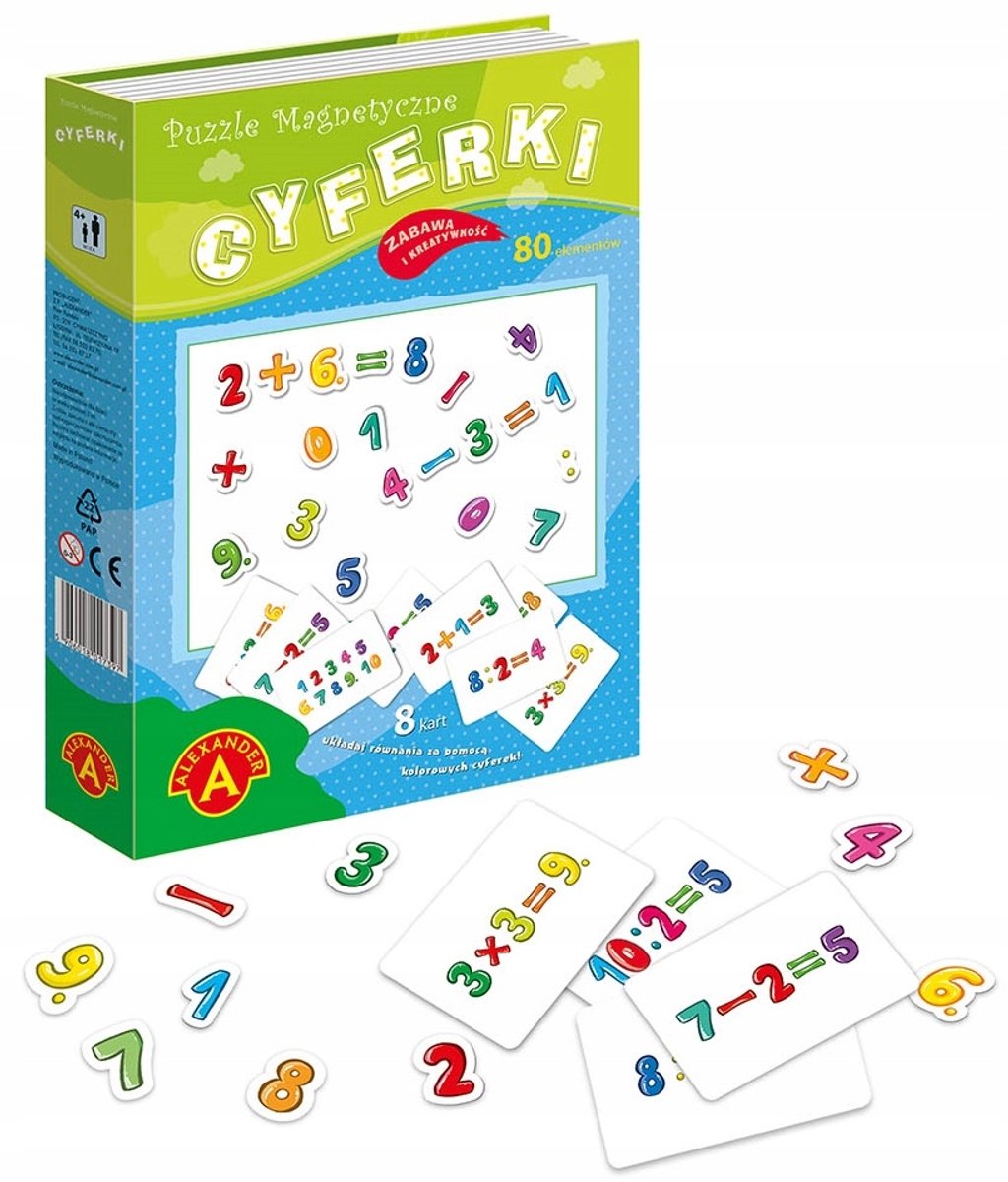 Magnetische Puzzel Cijfers 80 Delen - Alexander