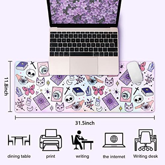 Gothic Kawaii Muismat XL - Schattig en Uniek Gaming Bureauaccessoire van Merkloos — afbeelding 2