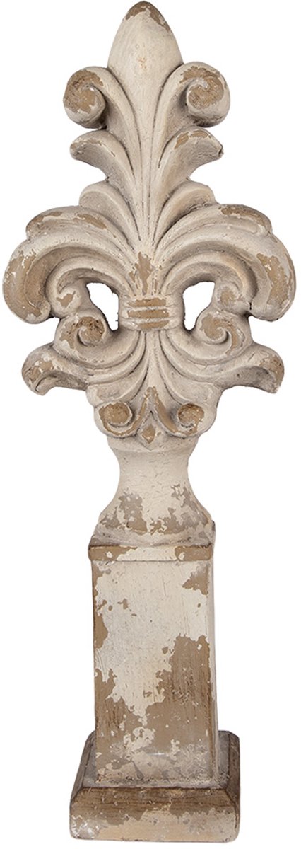 Clayre & Eef Decoratie Ornament 23x14x65 cm Beige Keramisch materiaal
