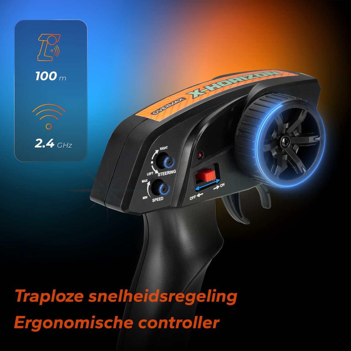 Overmax X-Horizon RC Auto 4x4 – 30 km/u – LED Verlichting, Dubbele Accu tot 40 min, Vering, Lage Bodemvrijheid, 2 Carrosserieën, Achterwielsteun, Digitale Connectie – Offroad Racewagen voor Kinderen & Volwassenen – Bestuurbare Auto — afbeelding 13
