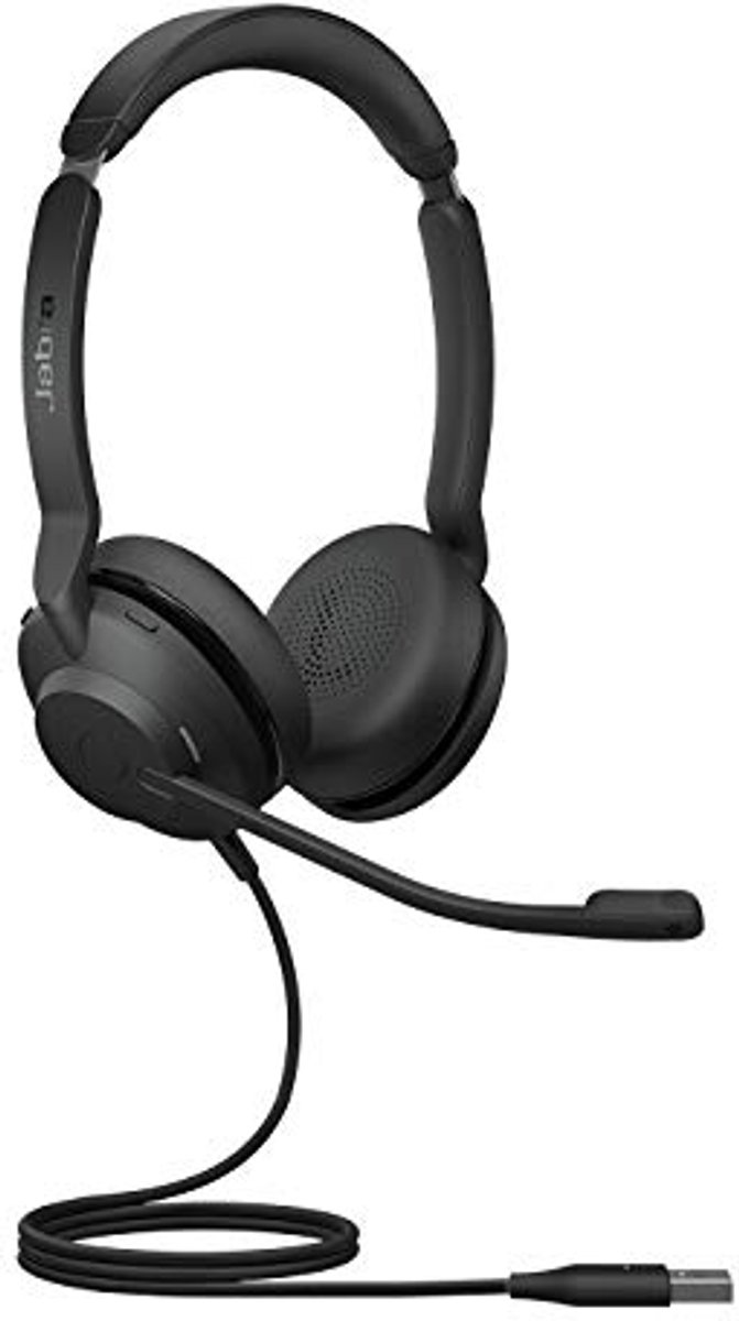 Ruisonderdrukkende USB-A Stereo Headset met 2-microfoontechnologie – Ideaal voor Thuiswerken en Online Vergaderen