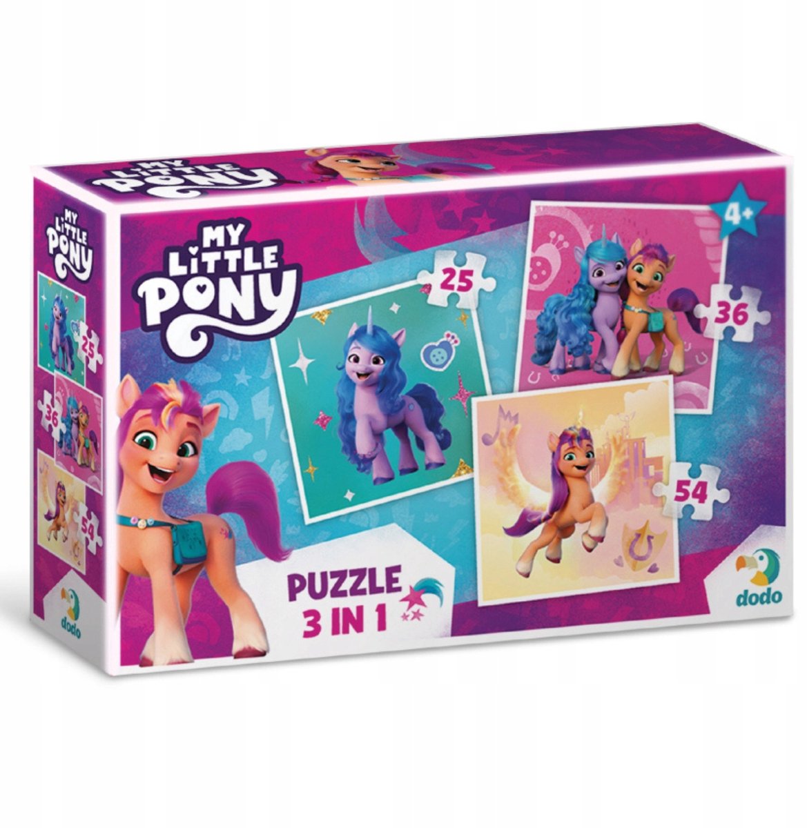 My Little Pony 3-in-1 Puzzel Set - 25, 36, 54 Stukjes