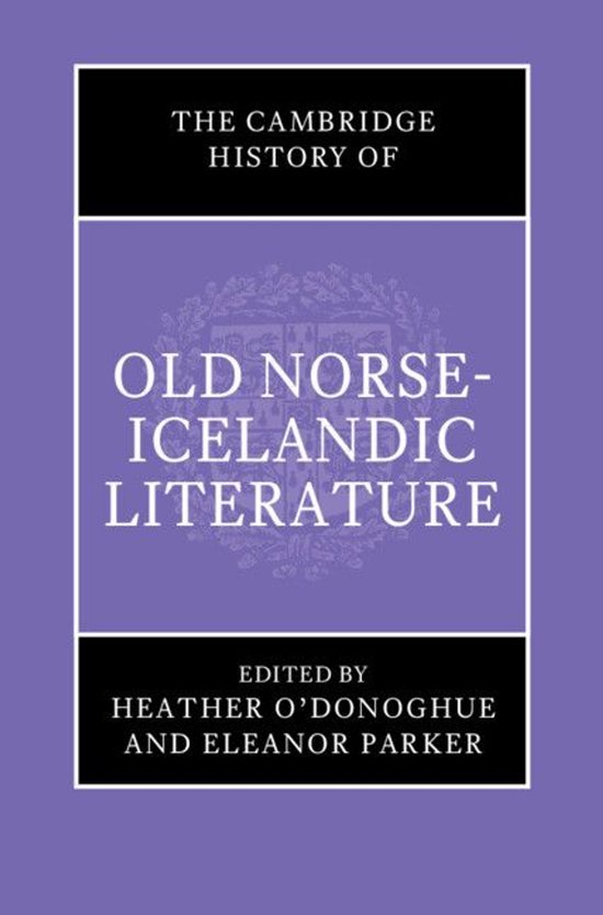 The Cambridge History of Old Norse-Icelandic Literature - cover
