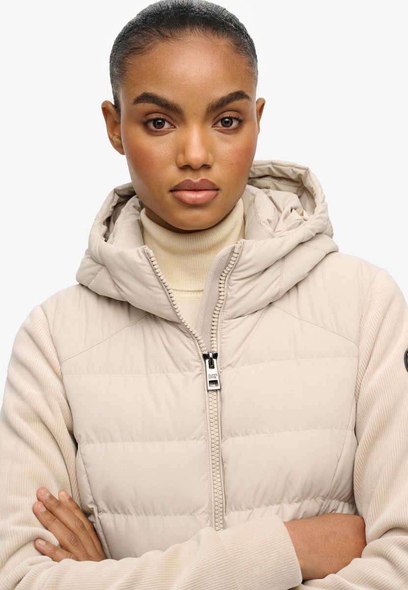 Superdry Hooded Fuji Storm Jas Dames Gewatteerde jassen Grijs