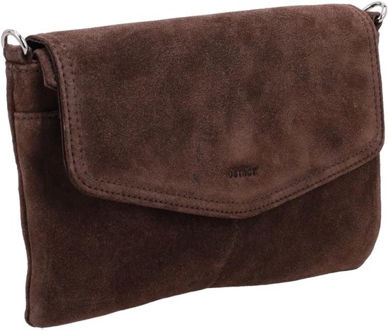 DSTRCT Portland Road Clutch voor Dames - Leer - Bruin