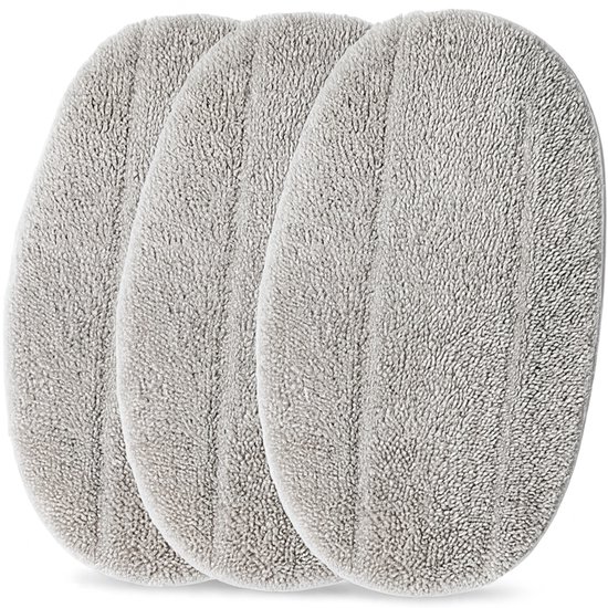 3x Mop recharge compatible avec Leifheit Cleantenso Mop Nettoyeur vapeur Chiffon Lavable