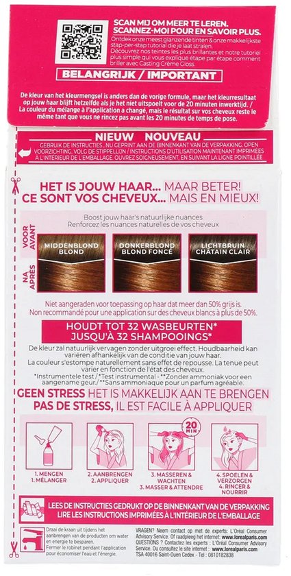 L’Oréal Paris Casting Crème Gloss 634 honey biscuit Marron miel