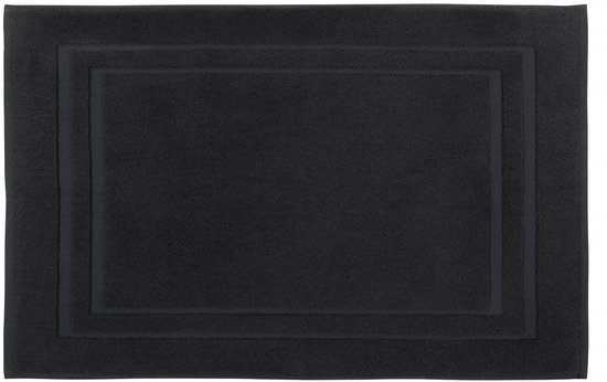 Badmat DoubleDry Hotel 50 x 80 cm – 100 % Katoen – Doux et absorbant – Zwart