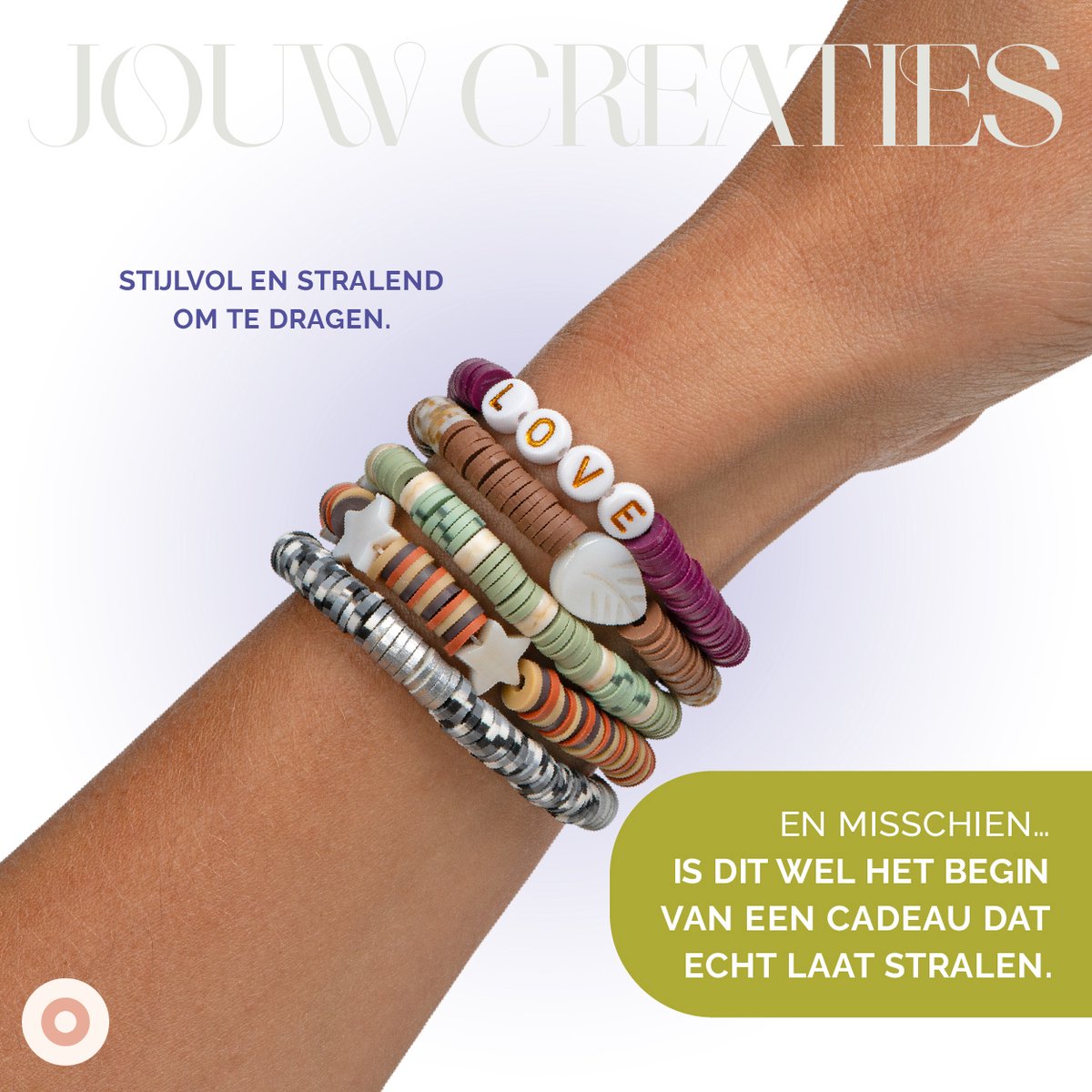 Richly® Kralen set Luxe Katsuki - Armbandjes maken meisjes - gratis E-BOOK - Complete set & Premium verpakking - 6 Bedels & Gouden RVS-accessoires - Sieraden Maken volwassenen - Letterkralen - Kralenketting - Knutselen meisjes — afbeelding 10