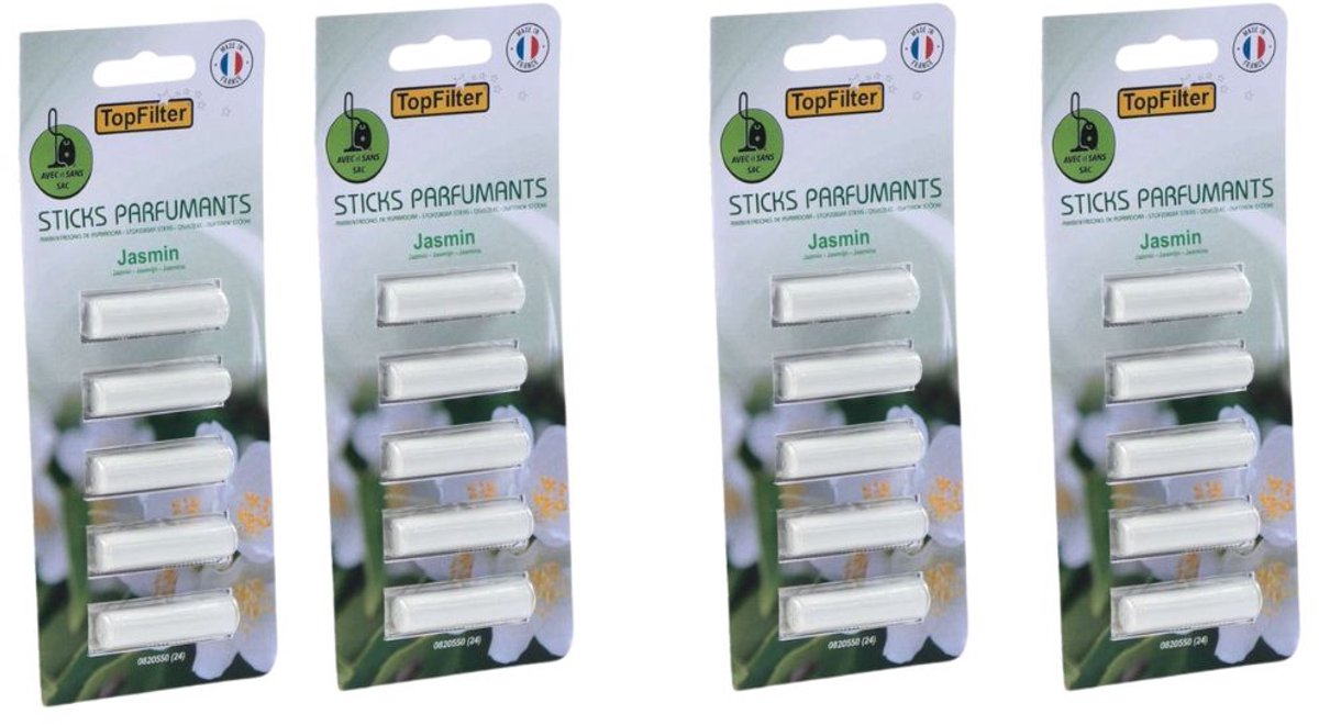 Set van 20 geursticks voor stofzuiger met jasmijn TopFilter