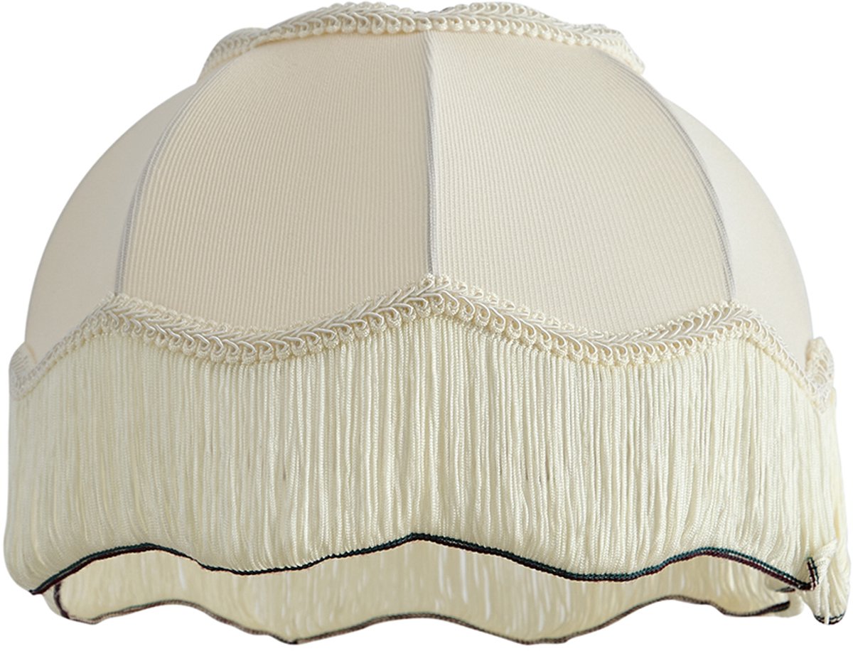 QAZQA heritage - Retro Lampenkap - Ø 31.5 cm - Beige - Woonkamer