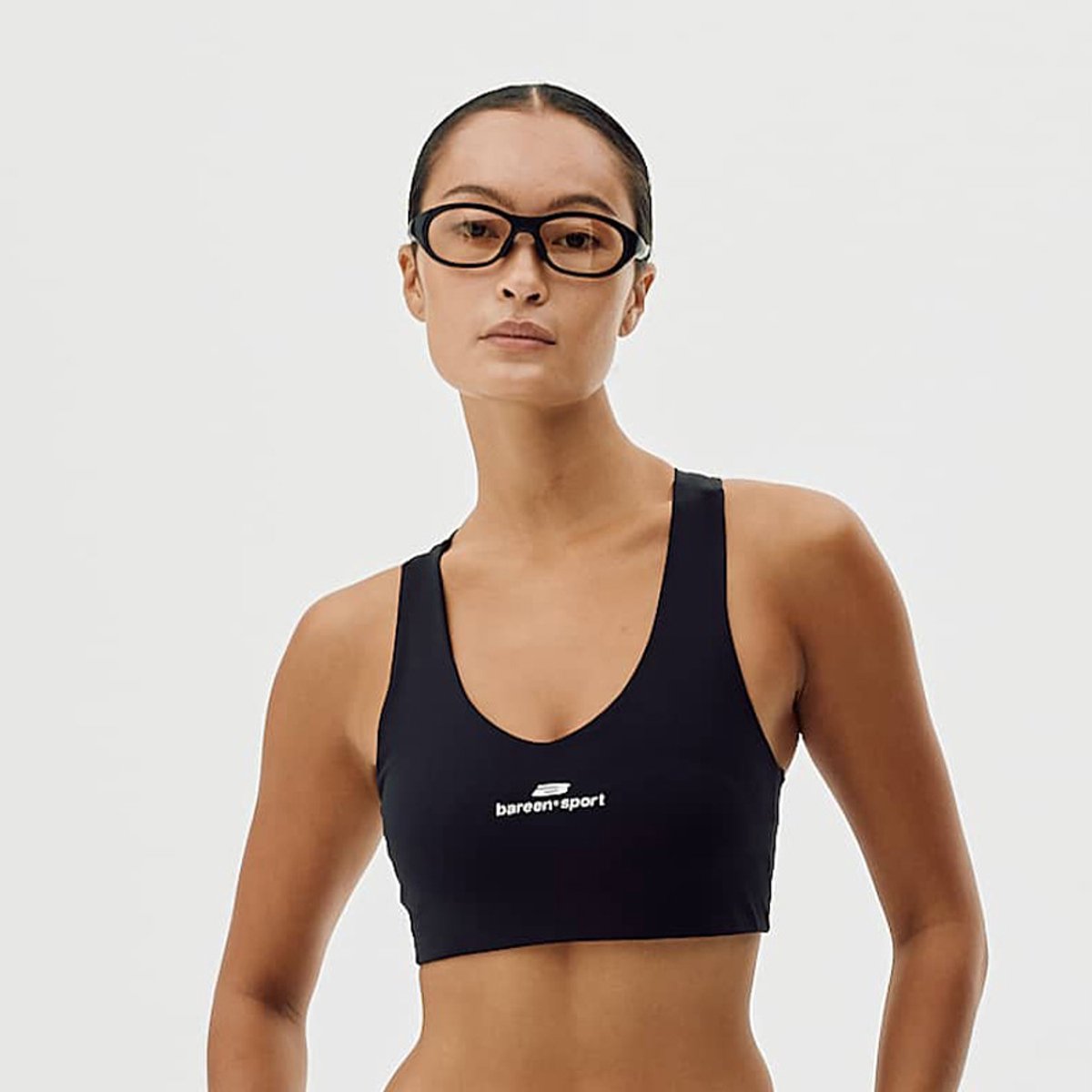 Bareen Sporttop V-Neck Racer Back - Black Onyx -