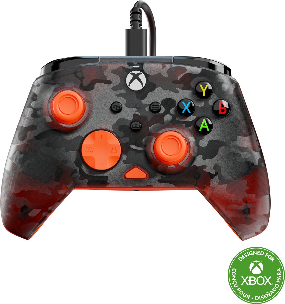 Turtle Beach Rematch Core - Controller - PC, Xbox Series X|S, Xbox One - Ghost Camo - Black/Orange