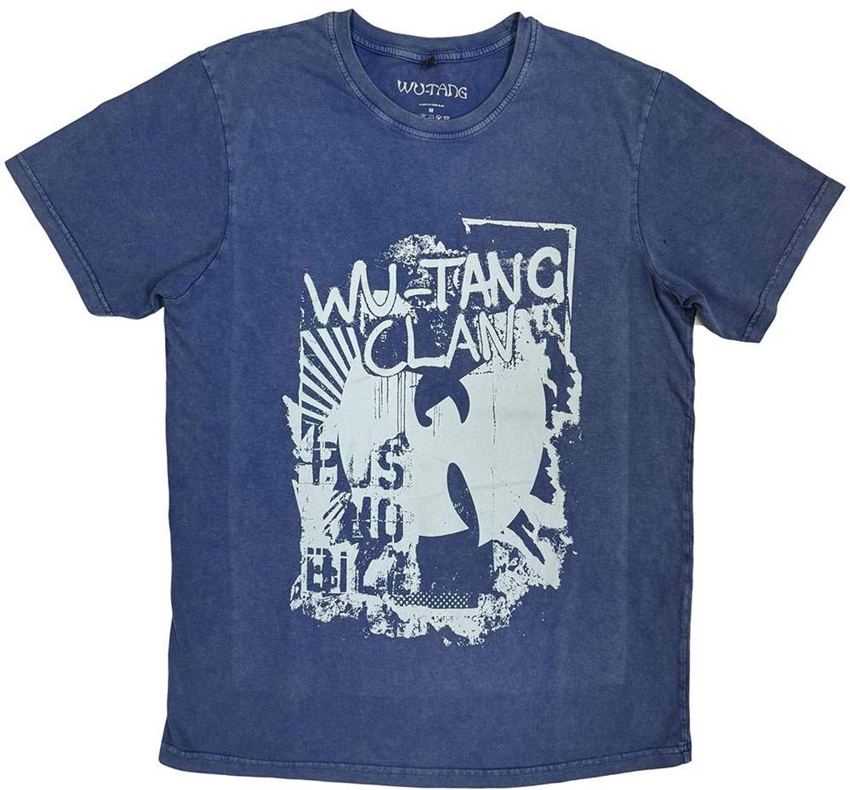 Wu-Tang Clan - Graffiti Heren T-shirt - M - Blauw