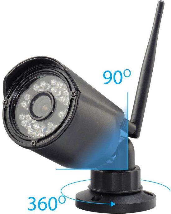 Sygonix SY-4548736 Draadloze-Beveiligingscamera Kit 4-kanaals met 1 Camera 1280 x 720 Pixel 2.4GHz van Sygonix — afbeelding 4