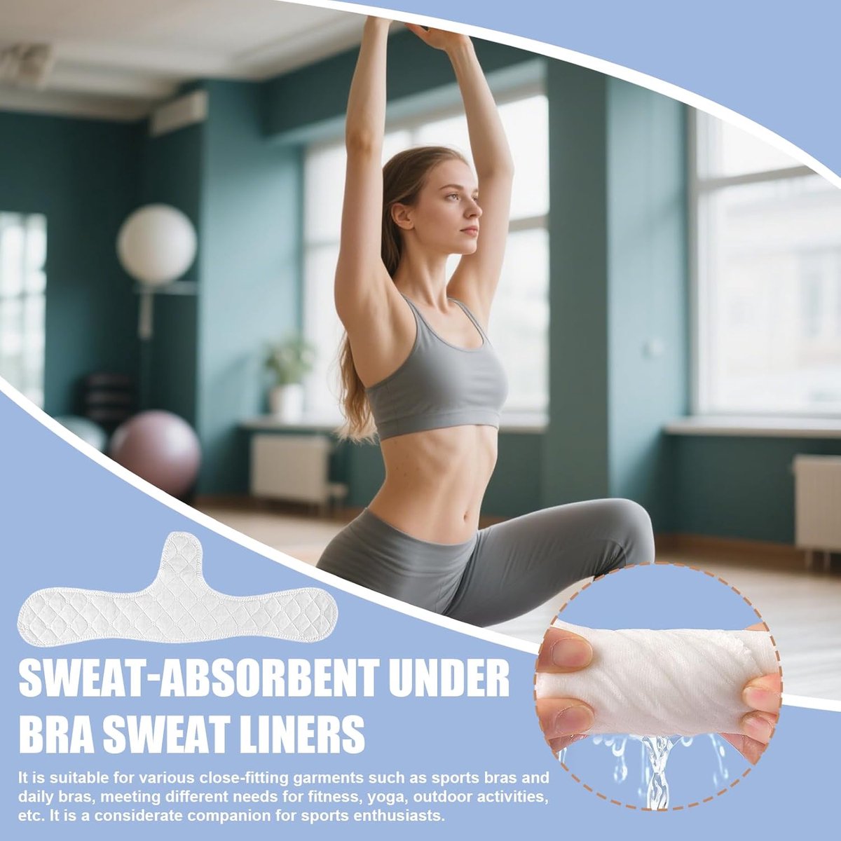 Zweetabsorberende BH Binnenzool, 10X Zweetabsorberende Pads Voor Onder