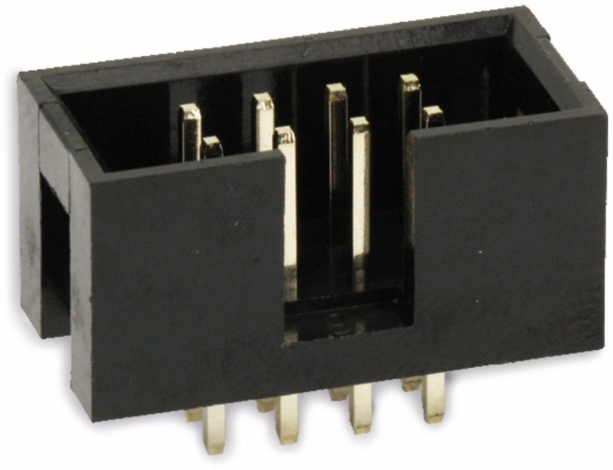 econ connect WS8G, DIN 41651, Zwart, Geelkoper, 500 V, 5000 mΩ, 3 A