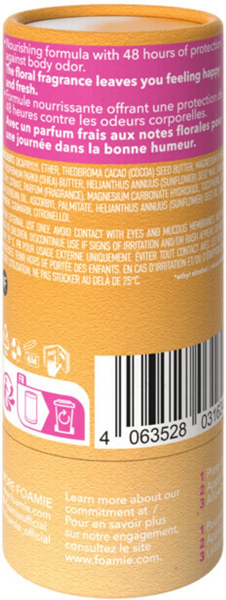 Foamie Deodorant Stick Happy Day - 3 x 40 gr - Voordeelverpakking