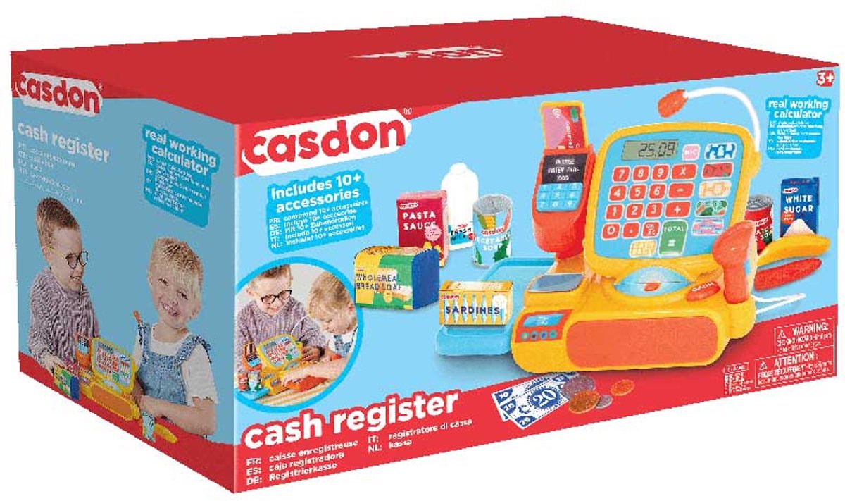 Casdon kassa speelgoed - educatief rollenspel voor kinderen.