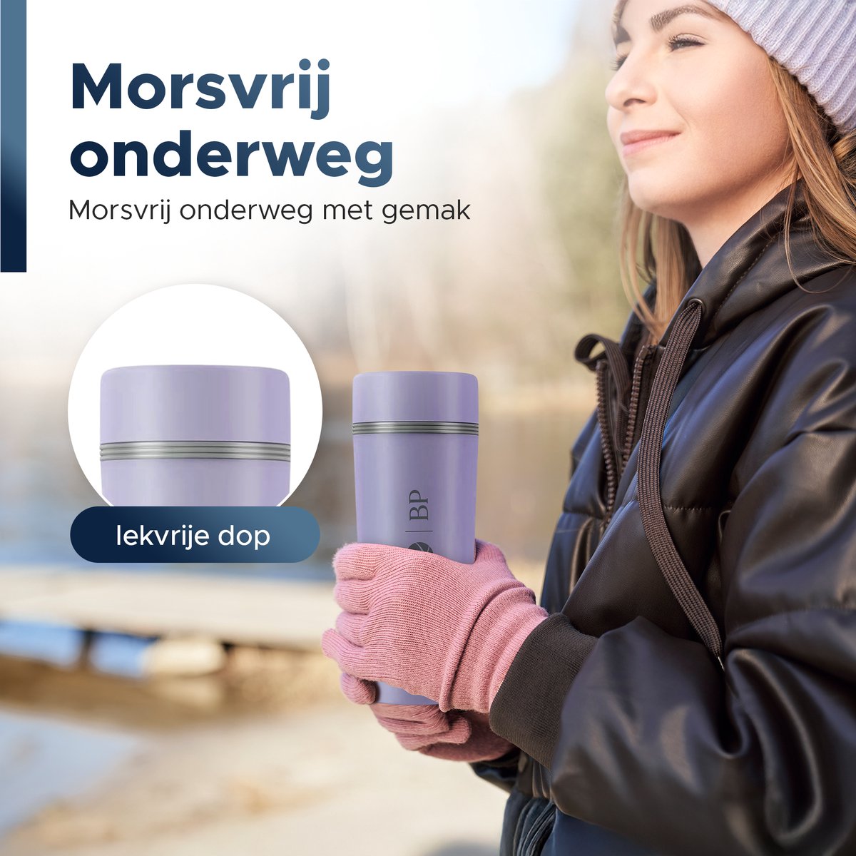 BP® Draagbare Waterkoker - Mini Waterkoker - Kleine Waterkoker - Reis Waterkoker - Camping Waterkoker - Met Temperatuurregeling - Roestvrij Staal - Paars – foto 5