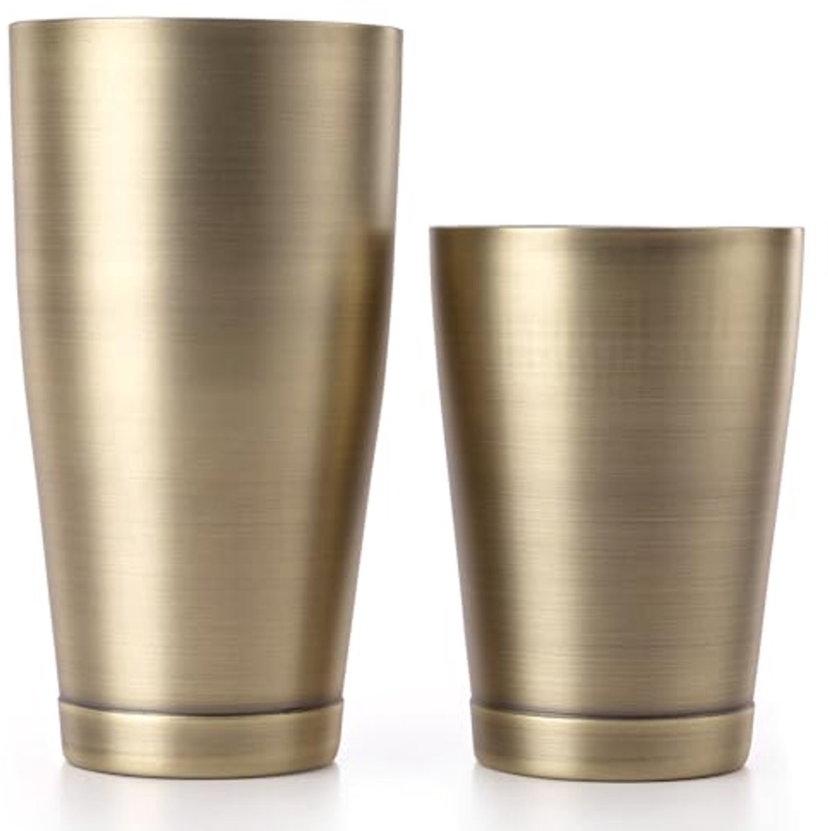 Cocktail Shaker Set Tin 18oz en 28oz in Antiek Goud