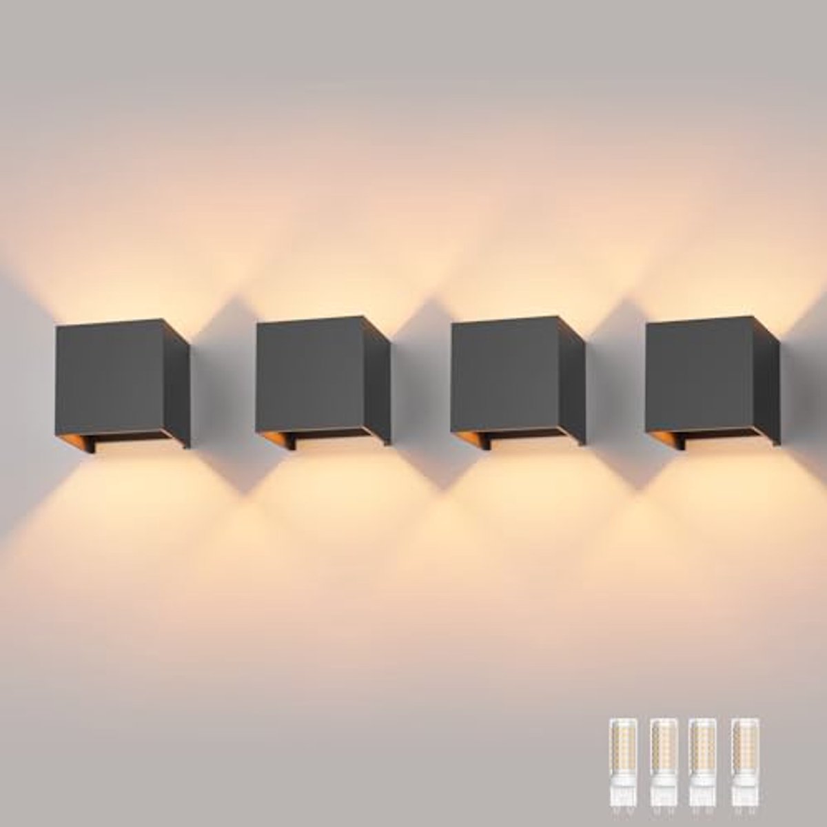 Verstelbare Wandlamp met Vervangbare G9 LED voor Binnen en Buiten - Warmwit - 3000K - Modern Design