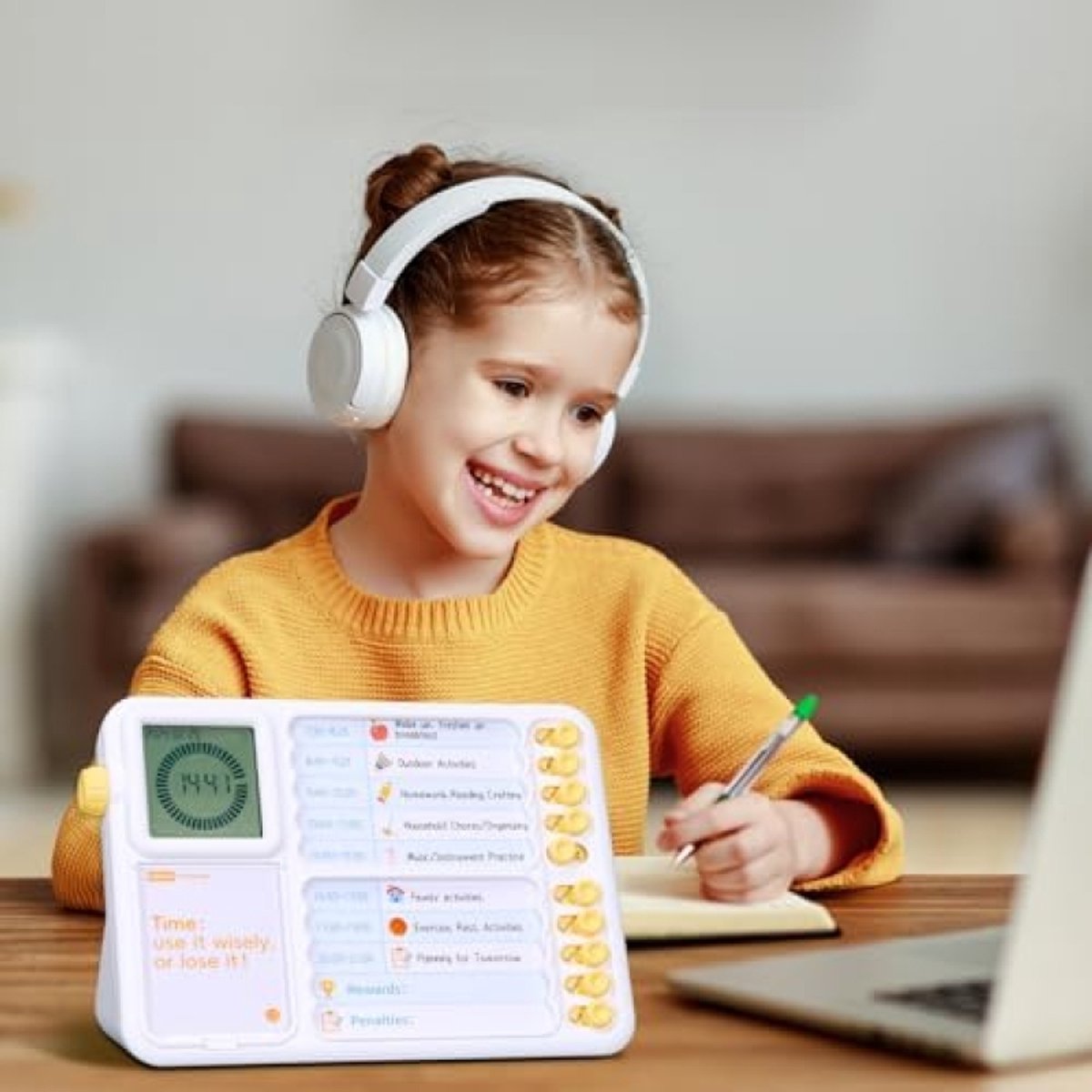 Ochtendroutine visueel schema voor kinderen, autisme, ADHD - duurzaam planningsbord met kaarten - compatibel met PECS - voor een gestructureerd begin van de dag