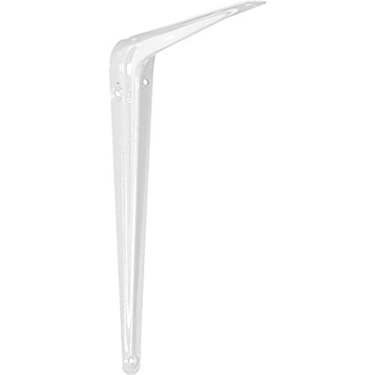 London Style Wandplankbeugel 125 x 100 mm - Wit (4 Stuks)