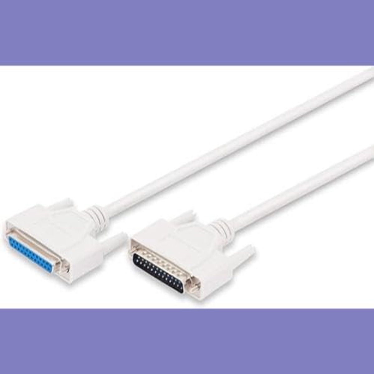 Seriële kabel D-Sub 25 (stekker/bus) - 2,0 m beige