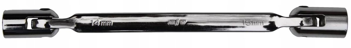 MJW 14x15 mm ratelsleutel met dubbele ring - flexibel en duurzaam