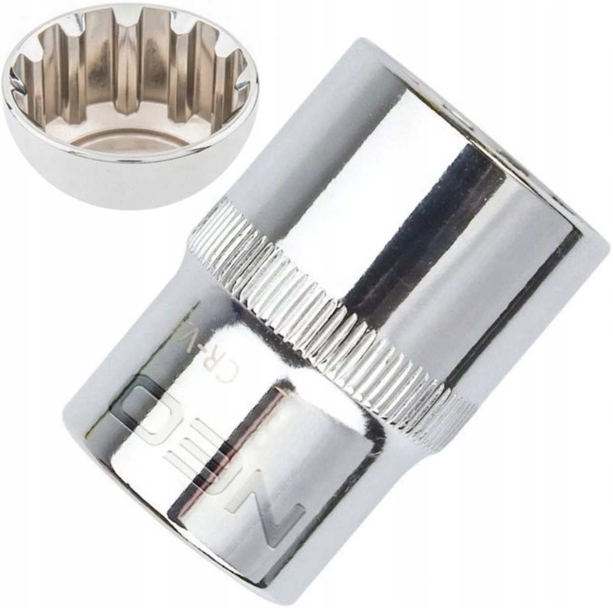 NEO Spline Dop Dop 27 mm 1/2' - Duurzame Kwaliteit