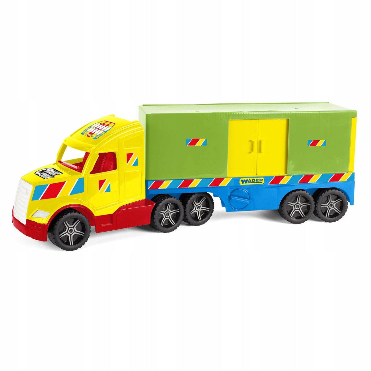 Wader Magic Truck Container Vrachtwagen 79cm - Speelgoed voor Buiten