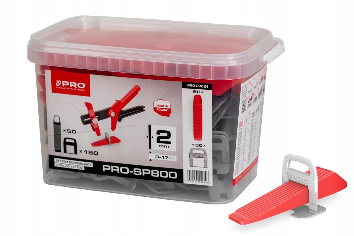 Pro Tegel's levelsysteem 200 stuks - Clips & Wiggen
