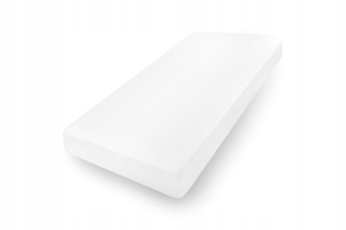 Matex Jersey Hoeslaken met Elastiek 160x200cm Wit - Zacht & Duurzaam