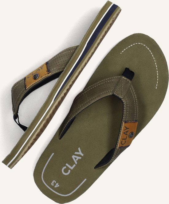 CLAY Slippers Clay001 - Homme - Vert - Taille 48