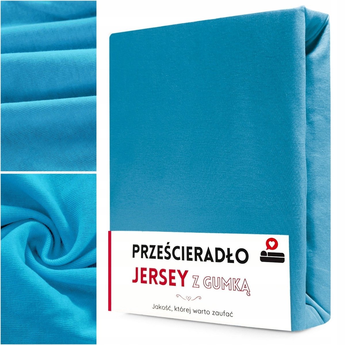 Jersey Hoeslaken 200x220cm Katoen Blauw - Gaja