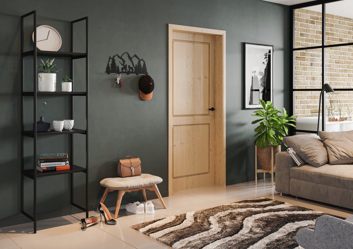 WS101 Wandkapstok Zwart Metaal - Modern & Loft