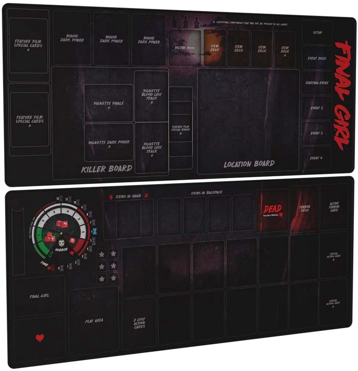 Van Ryder Games Final Girl S2 Game Mat Bundle - Geoptimaliseerd voor serie 2 films