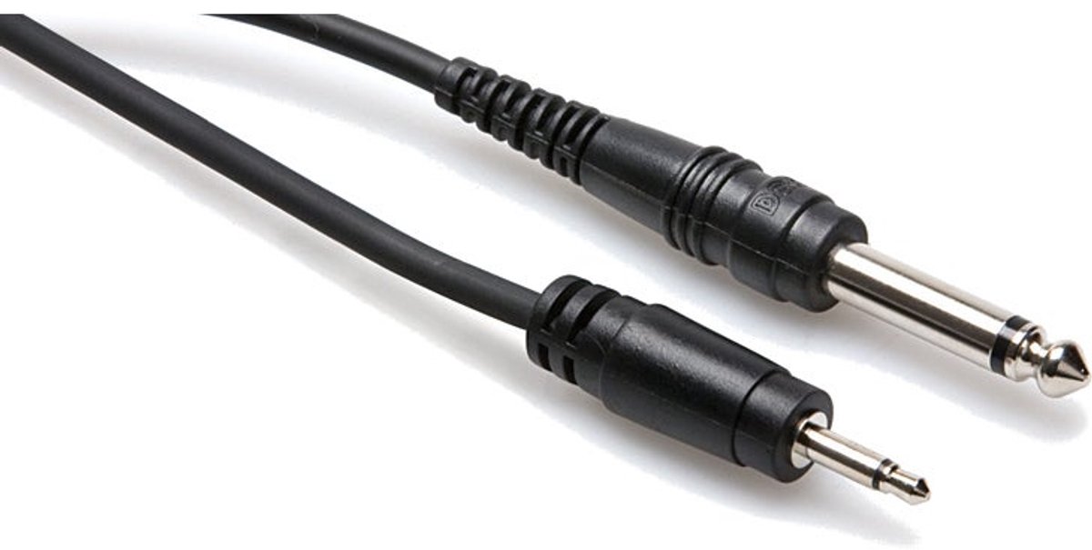 Hosa CMP-305 mono kabel 3.5 mm jack - 6.35 mm jack 1.5 m