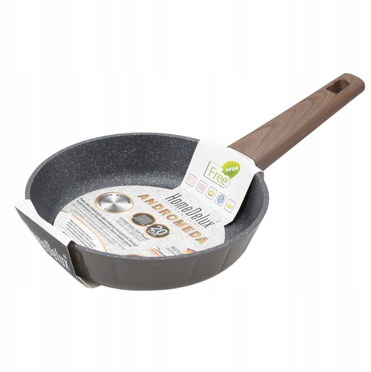 Homedelux Andromeda Koekenpan 20cm met Greblon C3 Anti-aanbaklaag
