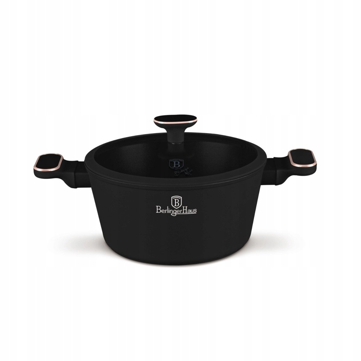 BerlingerHaus Koekenpan met Deksel 24cm - Black Rose Collectie