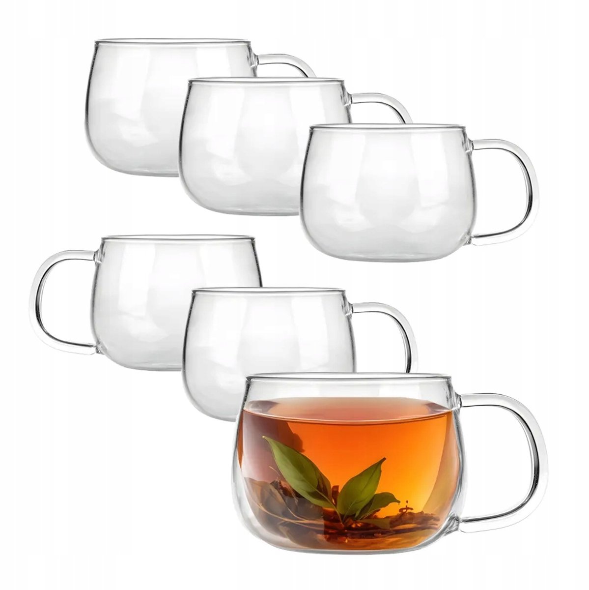 Altom Design Bianca Glazen, 6 stuks, 420ml, met oor